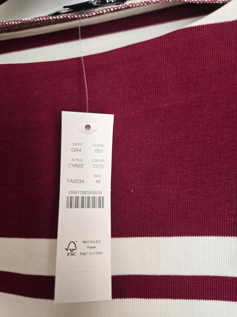 NWT J.Crew Long-sleeve mini dress in striped mariner cloth - Size M